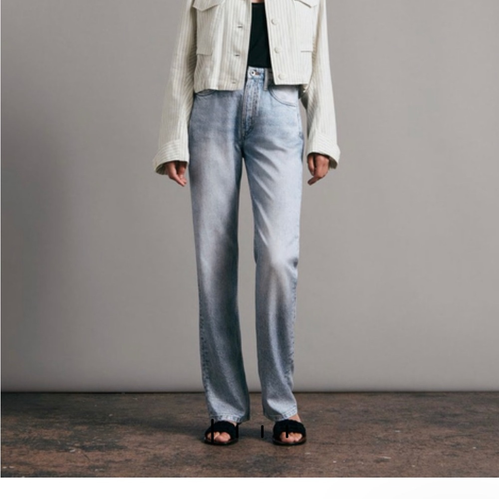 NWT Rag & Bone Alex Liquid Miramar High Rise Straight Pants